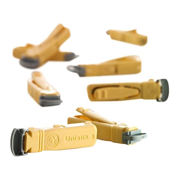 Unistik 3 Incision Device Lancet 23g 1.8mm Safety Yellow Automati...