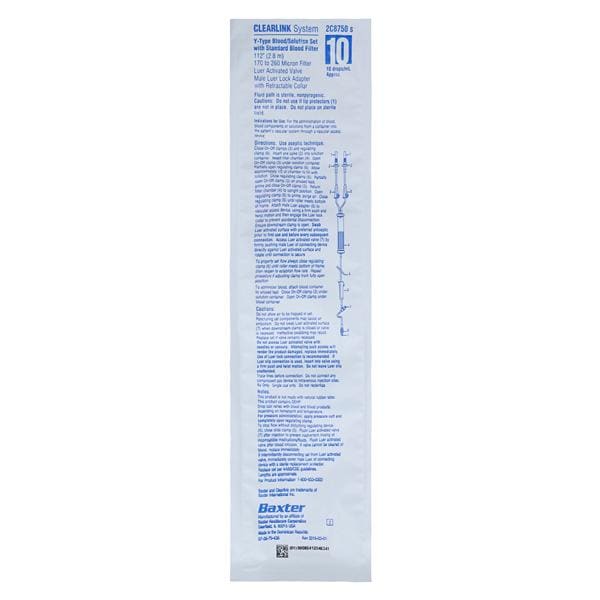 IV Solution/Blood Set Y-Injection Site 170-260um Filter 10 Drops/...