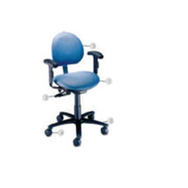 Millenium Series Task Chair Aluminum With Backrest Each