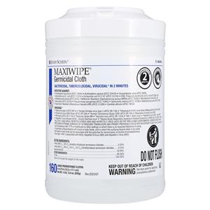 Disinfectant Cloth HSI Maxiwipe Large 6 in x 6.75 in Canister 160...