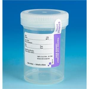 Tite-Rite Specimen Container 120mL Polypropylene With ID Label/Ta...