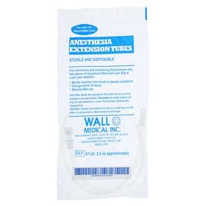 IV Extension Tubing Priming Volume 2.5mL 20" Luer-Lock DEHP Free...