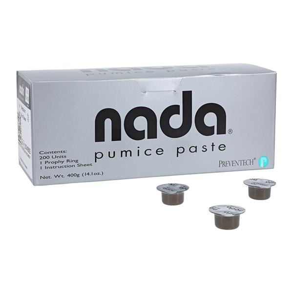 Nada Pumice Paste Medium Unflavored Without Fluoride 200/Bx, 12 BX/CA
