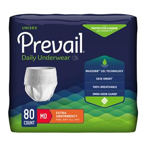 Prevail Incontinence Underwear Unisex Adult 34-46" Medium Polyacr...