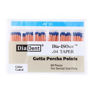 Dia-ISOGT Hand Rolled Gutta Percha Points Size 60 Blue 60/Bx