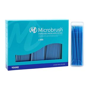 Microbrush Plus Bendable Micro Applicator Blue 400/Pk