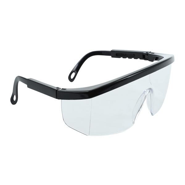 Safety Glasses Universal Single Wraparound Lens Black Each