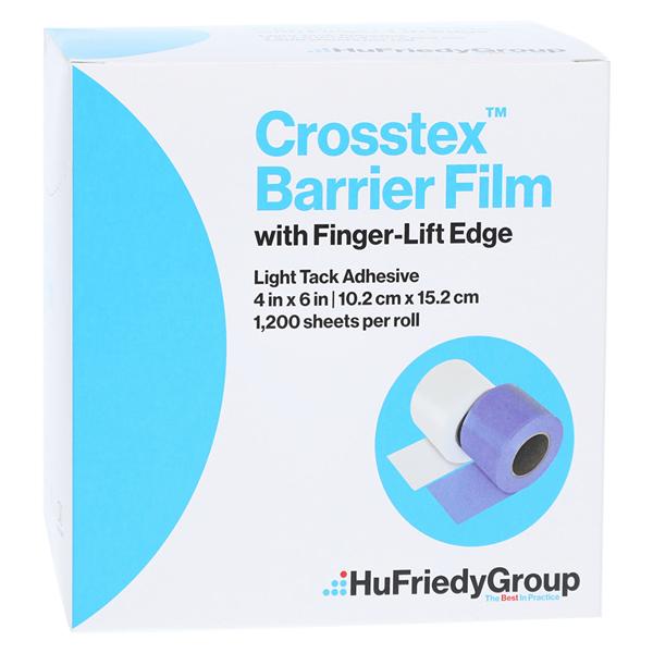 Finger Lift Film Barrier 4 in x 6 in Blue Disposable 1200/Rl, 8 R...
