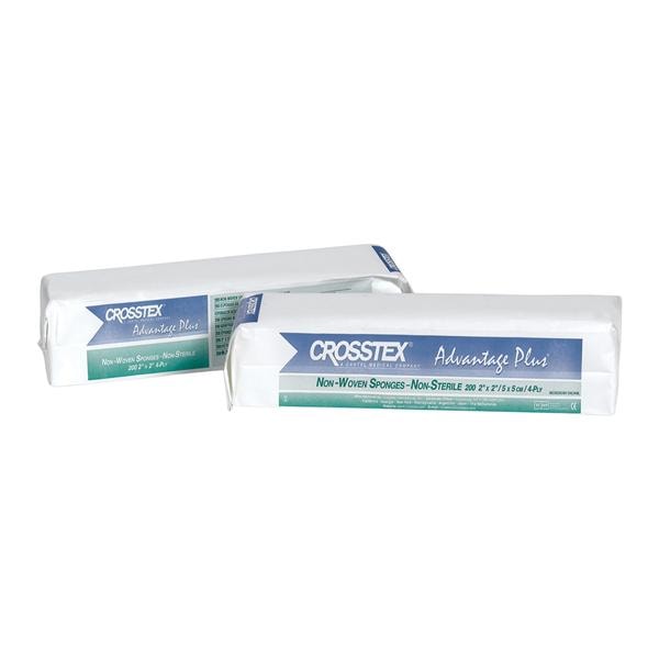 Advantage Plus Cotton Non-Woven Sponge 2x2" 4 Ply Non-Sterile Not...