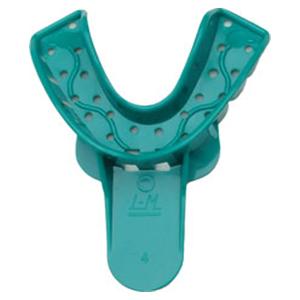 Double Arch Impression Tray Perforated 4 Medium Lower 12/Pk
