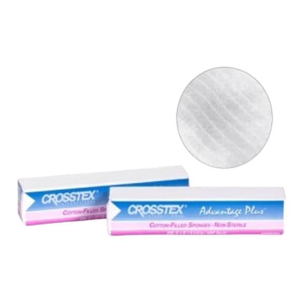 Advantage Plus Cotton Filled Gauze Sponge 2x2" 4 Ply Non-Sterile...