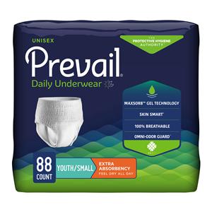 Prevail Incontinence Underwear Unisex Adult/Youth 20-34" Small Po...
