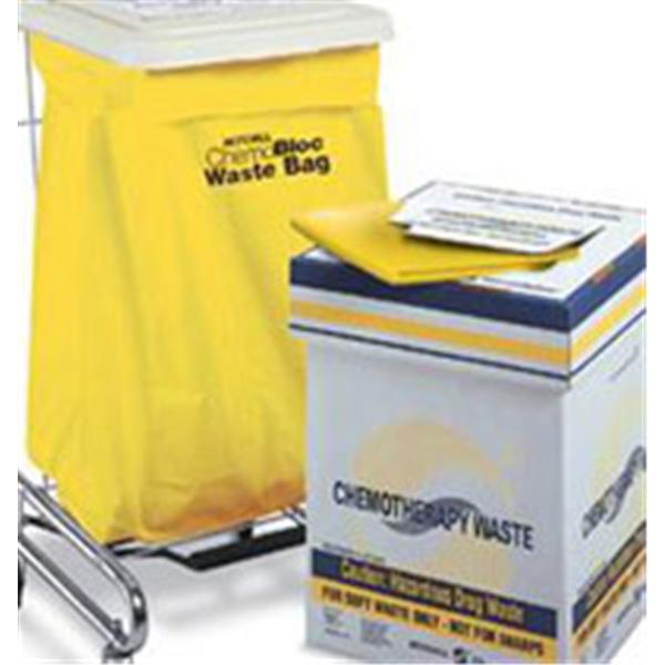 Chemotherapy Waste Container 1x32x24" Yellow Corrugated Cardboard 6/CA