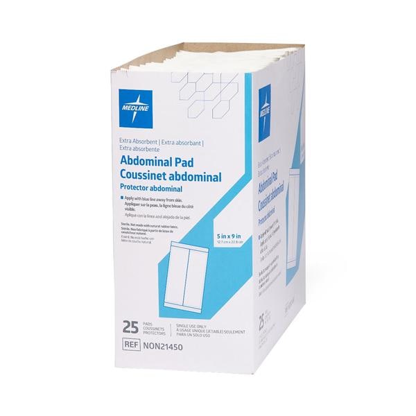 Cellulose ABD Pad 5x9" Sterile Not Made With Natural Rubber Latex...