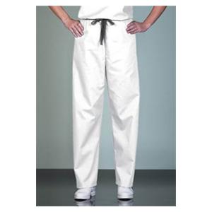 Scrub Pant 1 Pocket Large White Unisex Ea