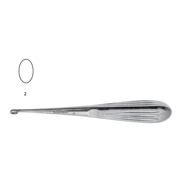 Meister-Hand Spratt Mastoid Curette 6-1/2" Stainless Steel Ea