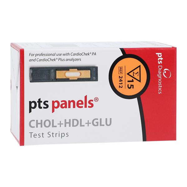 Cardiochek CHOL/HDL/GLU Test Strip Panel 15/Box