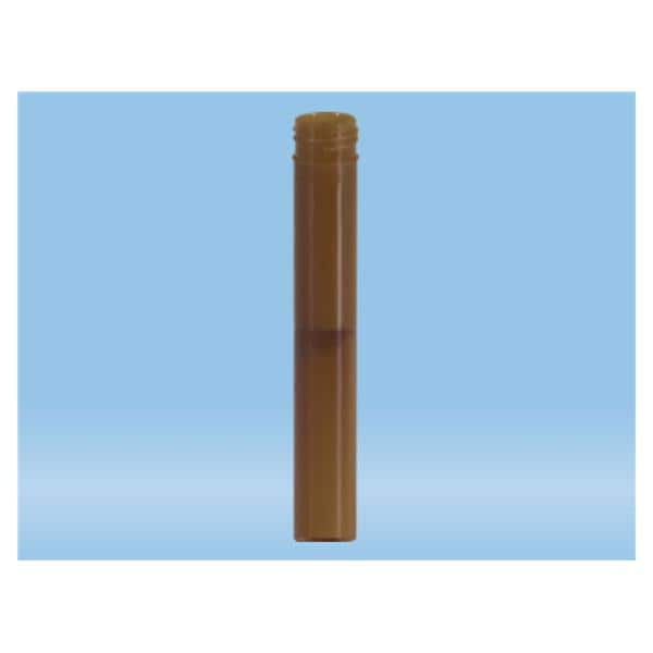 Test Tube Polypropylene 5mL 15x92mm Non-Graduated Brown No Cap Fl...