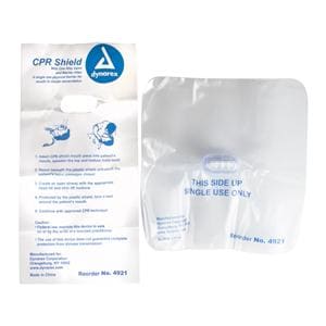 Face Shield CPR Barrier Clear Infant/Child/Adult Disposable Not M...