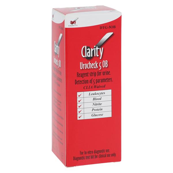 Clarity Urocheck 5 OB Urinalysis Test Strip With 5 Parameters CLI...