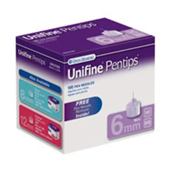 Needle Unifine Pentip 31g 6mm Insulin Pen Disposable Purple Conve...