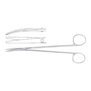 Meister-Hand Metzenbaum Scissors Curved 7" Stainless Steel Ea