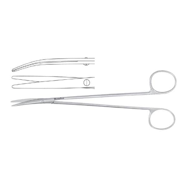 Meister-Hand Metzenbaum Scissors Curved 7" Stainless Steel Ea