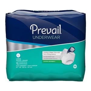 Prevail Incontinence Underwear Unisex Adult 44-58" Large Polyacry...