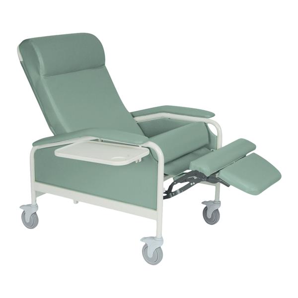 CareCliner Trendelenburg Recliner Vinyl 450lb Capacity Moss Green...