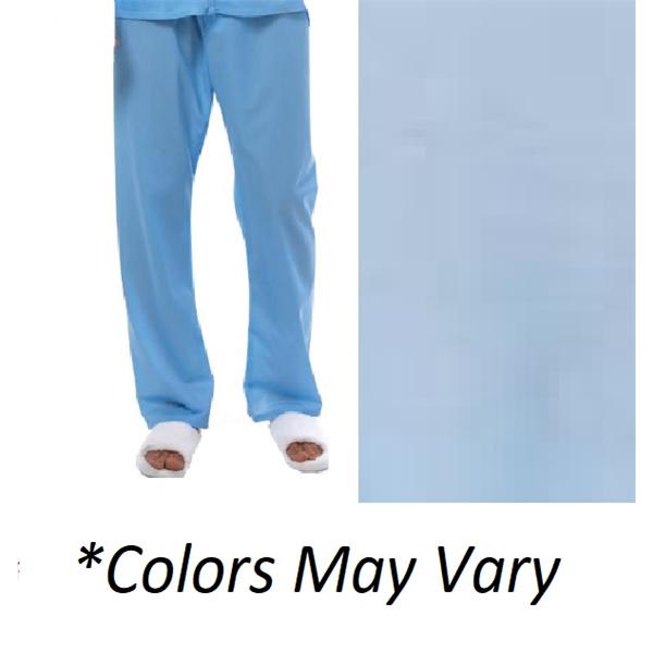 Pajama Pant No Pockets X-Large Light Blue Unisex Ea