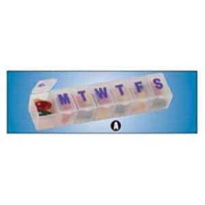 Classic Pill Planner Plastic Weekly/Small 4-1/2x1x5/8" Translucen...