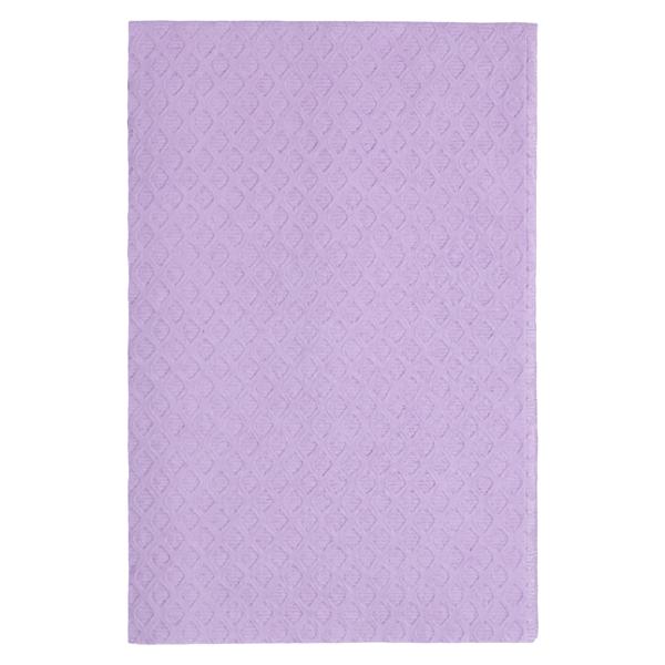 TIDI Ultimate Diamond Towel Bib 3 Ply Tiss/Poly Bck 13 in x 18 in Lav Dsp 500/Ca