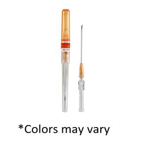 Safelet IV Catheter 24 Gauge 1" Luer Tapered End Teflon Sterile N...