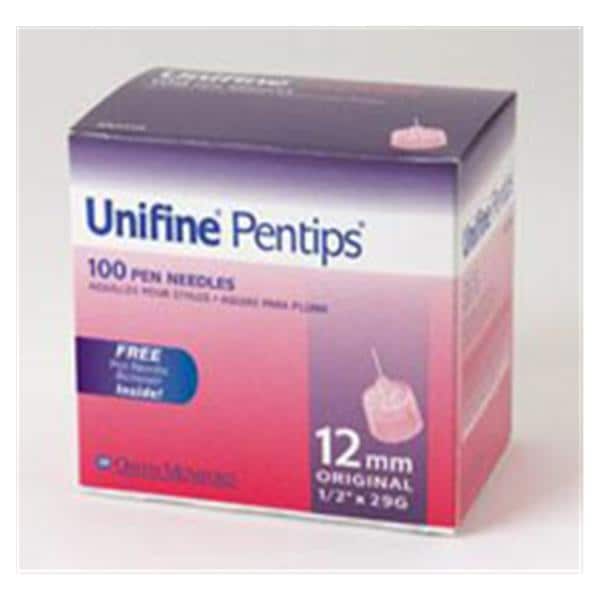 Needle 12mm Unifine Pentip 29g 1/2" Insulin Pen Disposable Orange...