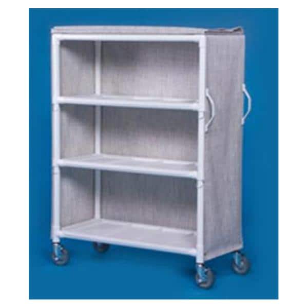 Cart Linen 64x50x20" (4) 5" Locking Caster (2) Side Push Handle W...