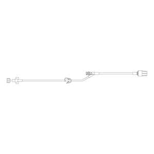 IV Extension Set Needleless Priming Volume 2.6mL 21" Spin Male Lu...
