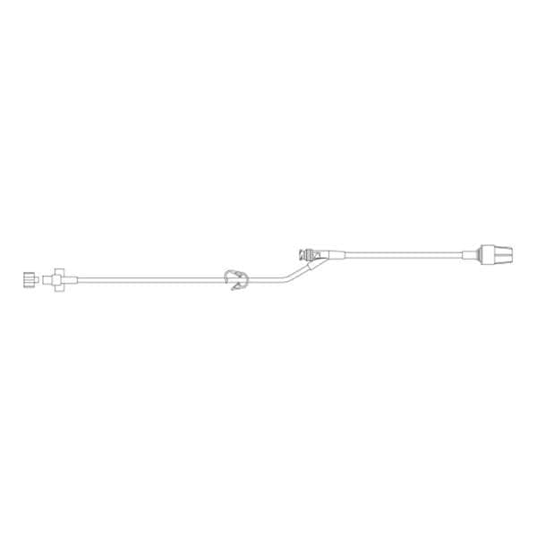 IV Extension Set Needleless Priming Volume 2.6mL 21" Spin Male Lu...