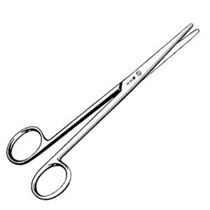 Lexer Scissors Straight 6-1/4" Stainless Steel Non-Sterile Reusable Ea