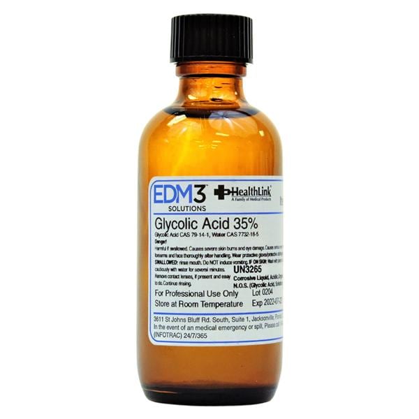 Glycolic Acid Reagent 35% 2oz With Color Chart Bottle
