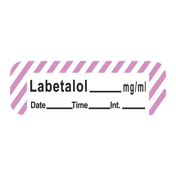 Anesthesia Label DTI Labetalol mg/ml White/Violet 1-1/2x1/2" 600/...