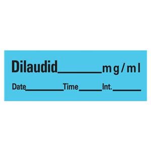 Anesthesia Label DTI Dilaudid mg/ml Blue 1/2x500" 333/Rl