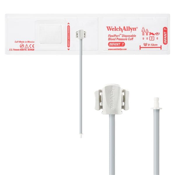 FlexiPort Blood Pressure Cuff Size 7 Wht/Orng LF 20/Pk