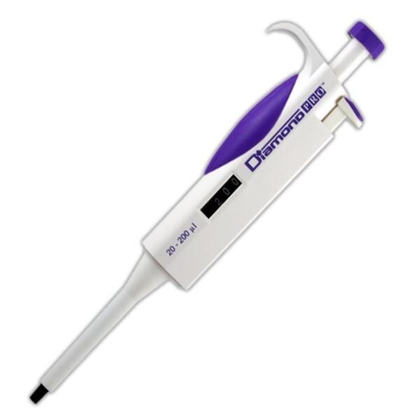 Diamond PRO Adjustable Volume Pipette 20-200uL Graduated Lavender...