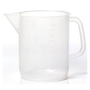 Beaker Polypropylene Pour Spout Clear 3000mL With Low Form/Handle...