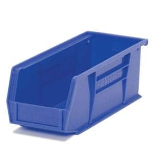 Organizer Bin Blue Heavy Duty Polymer With Label Slot 5-1/2x10-7/...