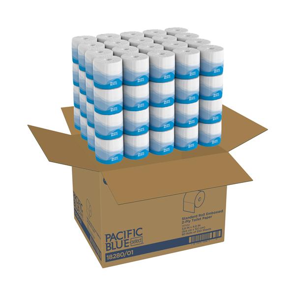 Pacific Blue Select Bathroom Tissue White 2 Ply Ea