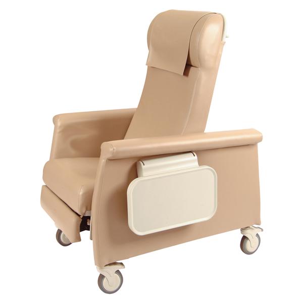 Elite CareCliner Clinical Recliner Vinyl 350lb Capacity Taupe Ea