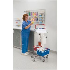 TransCart Mobile Draw Station With Tray ML1885/Handle/5 Casters 7...