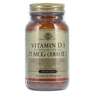 Vitamin D Supplement Softgels 1000IU 100/Bottle