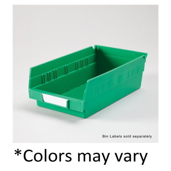 Shelf Bin Red Polypropylene With Label Holder 11-5/8x6-5/8x4" Eac...